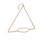 Держатель для кашпо, d = 17,5 см, с кронштейном, оранжевый - Фото 2