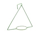 Держатель для кашпо, d = 17,5 см, с кронштейном, зелёный - Фото 2