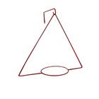 Держатель для кашпо, d = 18,5 см, с кронштейном, рубин - Фото 2