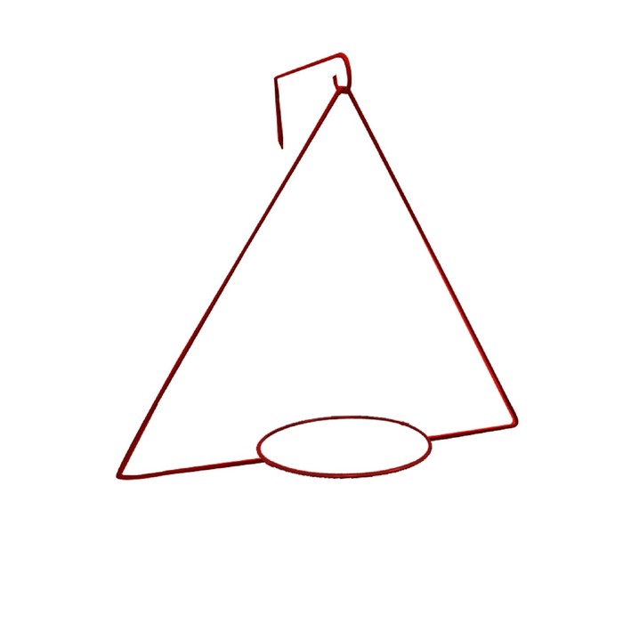 Держатель для кашпо, d = 18,5 см, с кронштейном, рубин - фото 1907104702