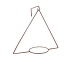 Держатель для кашпо, d = 17,5 см, с кронштейном, коричневый - Фото 2