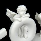 Сувенир полистоун "Белоснежные ангелы держащие слово LOVE" 18х4,5х2,8 см - Фото 4