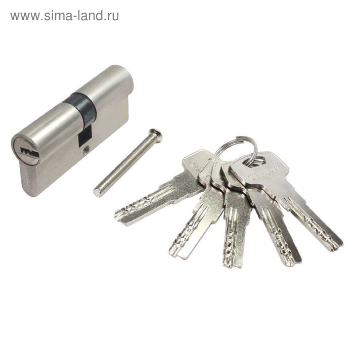 Цилиндровый механизм «СТАНДАРТ» Z.F.70-5K (30×10×30) SN, 5ключей, перфорированный ключ/ключ - Фото 1