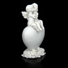 Сувенир полистоун "Белоснежные ангелы сидящие на сердце" 6,7х4х3 см - Фото 3