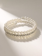 Браслет жемчуг «Пружинка» яркость, шар №6, цвет белый в серебре, d=6 см - Фото 8