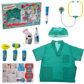 {{photo.Alt || photo.Description || 'УЦЕНКА Набор доктора №4 «Лучший врач», с халатом и шапочкой, 9 предметов'}}