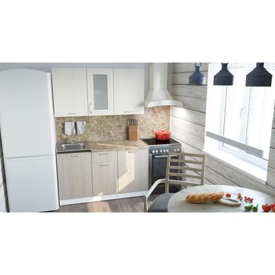 Кухонный гарнитур прямой «Ольга медиум 1», 1400 мм, цвет карамель/латте