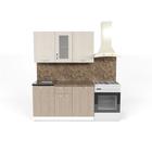 Кухонный гарнитур прямой «Ольга медиум 1», 1400 мм, цвет карамель/латте - Фото 2