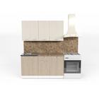 Кухонный гарнитур прямой «Ольга нормал 1», 1500 мм, цвет карамель/латте - Фото 2