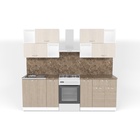 Кухонный гарнитур прямой «Ольга макси 5», 1800 мм, цвет карамель/латте - Фото 2