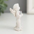 Сувенир полистоун "Белоснежные ангелы хрустальное сердце"  5,6х4,3х2,3 см - Фото 4