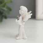 Сувенир полистоун "Белоснежные ангелы хрустальное сердце"  5,6х4,3х2,3 см - Фото 3