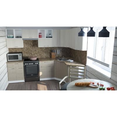 Кухонный гарнитур угловой «Ольга оптима 5», 2700×1600 мм, цвет карамель/латте