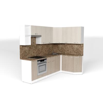 Кухонный гарнитур угловой «Ольга прайм 5», 2300×1500 мм, цвет карамель/латте