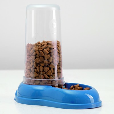 Автопоилка/автокормушка 0,6 л, синяя