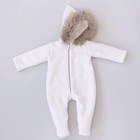 Комбинезон KiDi Kids-1 вязаный, рост 62-68 см, цвет молочный - Фото 1