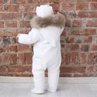 Комбинезон KiDi Kids-1 вязаный, рост 62-68 см, цвет молочный - Фото 5