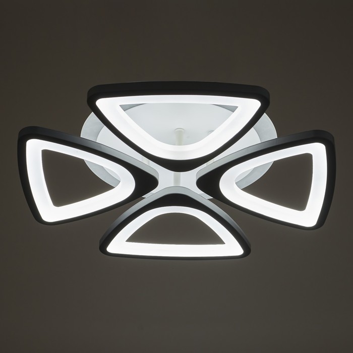 Люстра с ПДУ 03305/4, 4×24 Вт LED, 41×41×8 см, белый