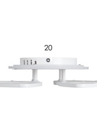 Люстра с ПДУ 03305/4 4х24Вт LED белый 41х41х8см - фото 809395575