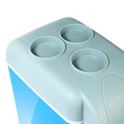 Автохолодильник, 7.5 л, 12 В, с функцией подогрева, серо-голубой - Фото 6