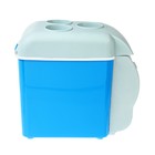 Автохолодильник 7.5 л, 12 В, с функцией подогрева, серо-голубой - фото 9429597