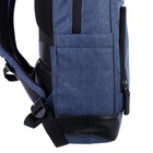 Рюкзак молодёжный deVENTE Business, 44 х 32 х 16 см, эргономичная спинка, тёмно-синий - Фото 9
