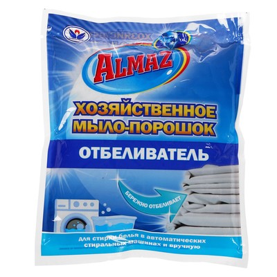 Отбеливатель «Алмаз», хозяйственное мыло-порошок, для тканей, 300 г