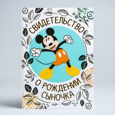 Свидетельство о рождении, Микки Маус (новый формат свидетельства)