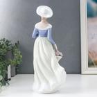 Сувенир керамика "Девушка с розами" 30x12x9,5 см - фото 23929880