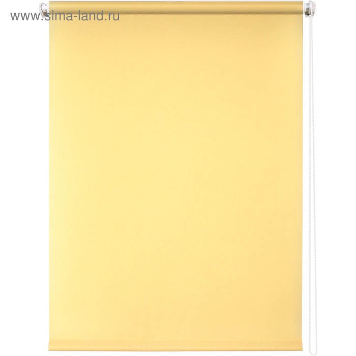 Рулонная штора «Плайн», 40 х 175 см, цвет светло-жёлтый - Фото 1