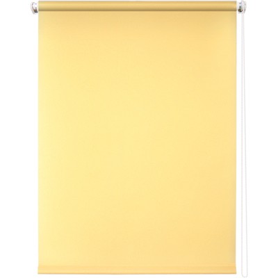 Рулонная штора «Плайн», 140 х 175 см, цвет светло-жёлтый