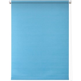 Рулонная штора «Плайн», 140 х 175 см, цвет голубой