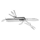 Нож швейцарский "Анибус" 8в1, на рукояти 4 вставки, хром - Фото 6