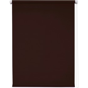 Рулонная штора «Плайн», 180 х 175 см, цвет тёмно-коричневый