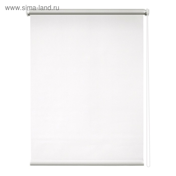 Рулонная штора «Сильвер», 100 х 175 см, блэкаут, цвет белый - Фото 1