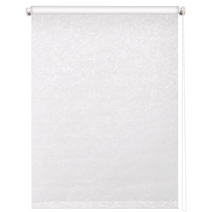 Рулонная штора «Фрост», 50 х 175 см, блэкаут, цвет белый