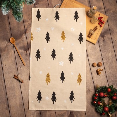 Полотенце «Доляна» Christmas mood 40×70 см, 100%хл, рогожка 164 г/м²