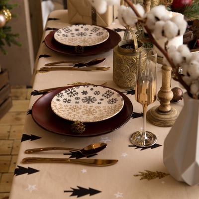 Скатерть новогодняя "Доляна" Christmas mood 146х220+/- 3см, 100%хл, рогожка 164 г/м2