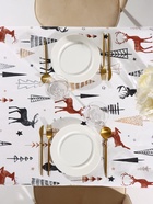 Скатерть новогодняя «Доляна» X-Mas 146×110± 3 см, 100% хлопок, рогожка 164 г/м² - Фото 8