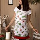 Фартук «Доляна» New Year, 60×65 см, 100% хлопок, рогожка 164 г/м² - фото 21070254