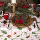 Скатерть новогодняя «Доляна» New Year 146×220 см, 100% хлопок, рогожка 164 г/м² - Фото 7