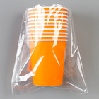 Стакан одноразовый бумажный, однотонный, цвет оранжевый, 205 мл - Фото 3