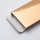 Подарочная коробка под плитку шоколада, с окном, золотая, 17 х 8 х 1,4 см 4790529