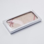 Подарочная коробка под плитку шоколада, с окном, серебро, 17 х 8 х 1,4 см (комплект 5 шт) - фото 25378705