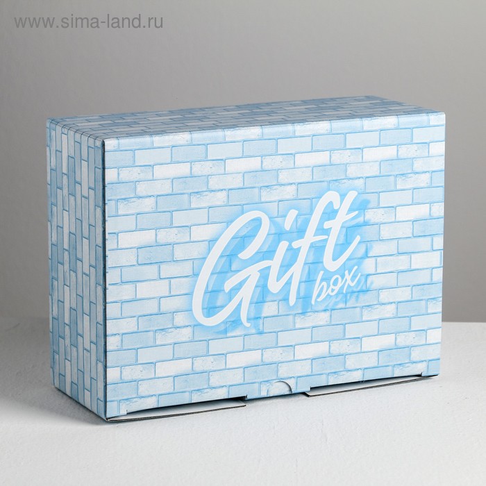 Коробка‒пенал, упаковка подарочная, Gift box, 26 х 19 х 10 см