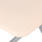 Табурет складной для кухни «Клик Мебель», искусственная кожа, цвет молочный/металлик 5046076