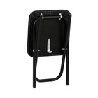 Табурет складной, экокожа черная/черный - Фото 4