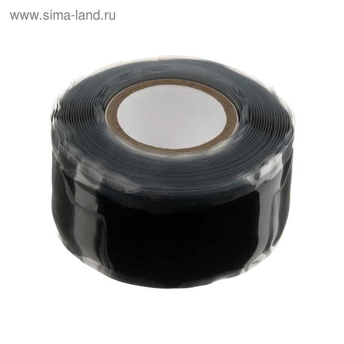 Изолента самовулканизирующаяся Smartbuy, 25 мм х 3 м, 500 мкм, силикон, черная - Фото 1