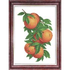 Основа-ткань для вышивки бисером и крестом «Ветка с апельсинами» - фото 109229100