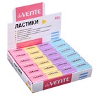 Ластик синтетика, deVENTE Pastel, 22 х 18 х 10 мм, прямоугольный, МИКС х 4 цвета, картонная коробка - фото 8995943